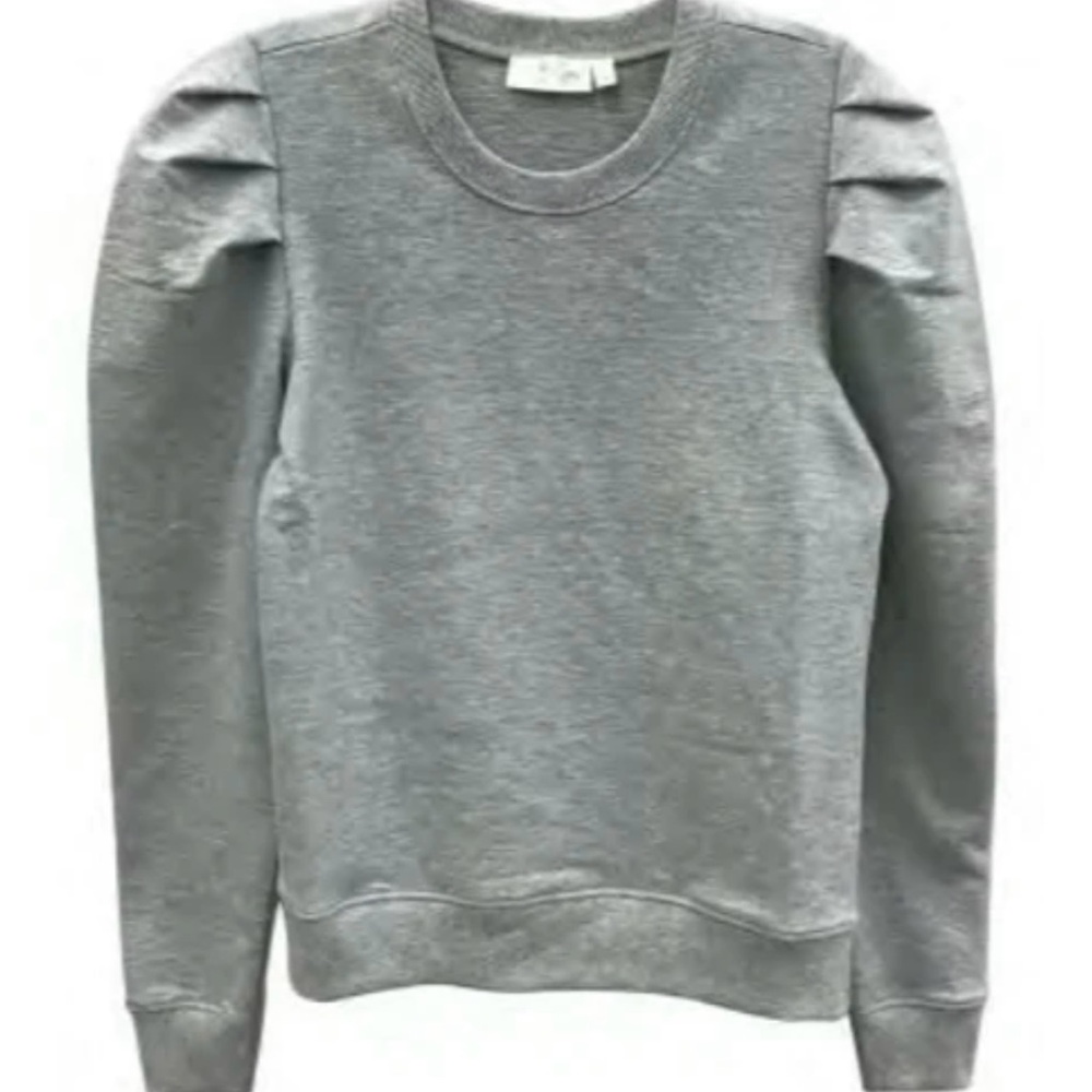 RD Style Gray Puff Shoulder Sweatshirt